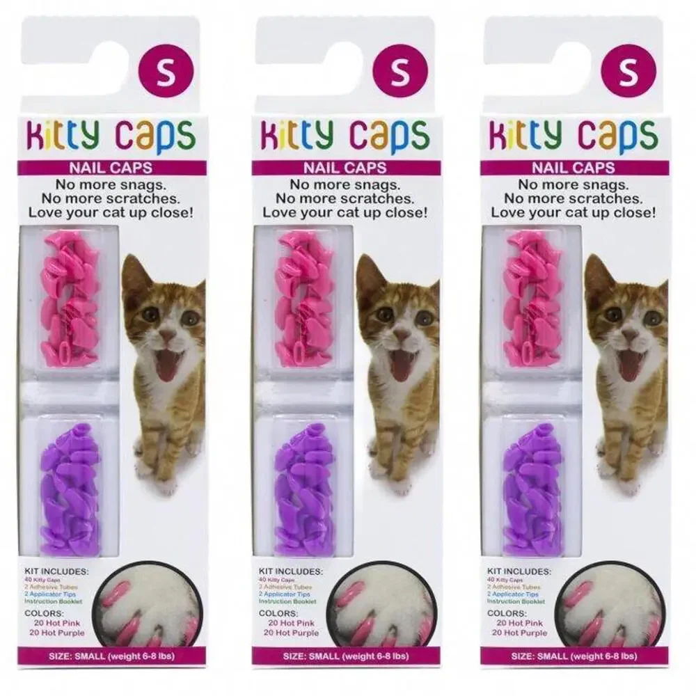 Nail Caps for Cats -Stop scratching kit Small 2 New Kits